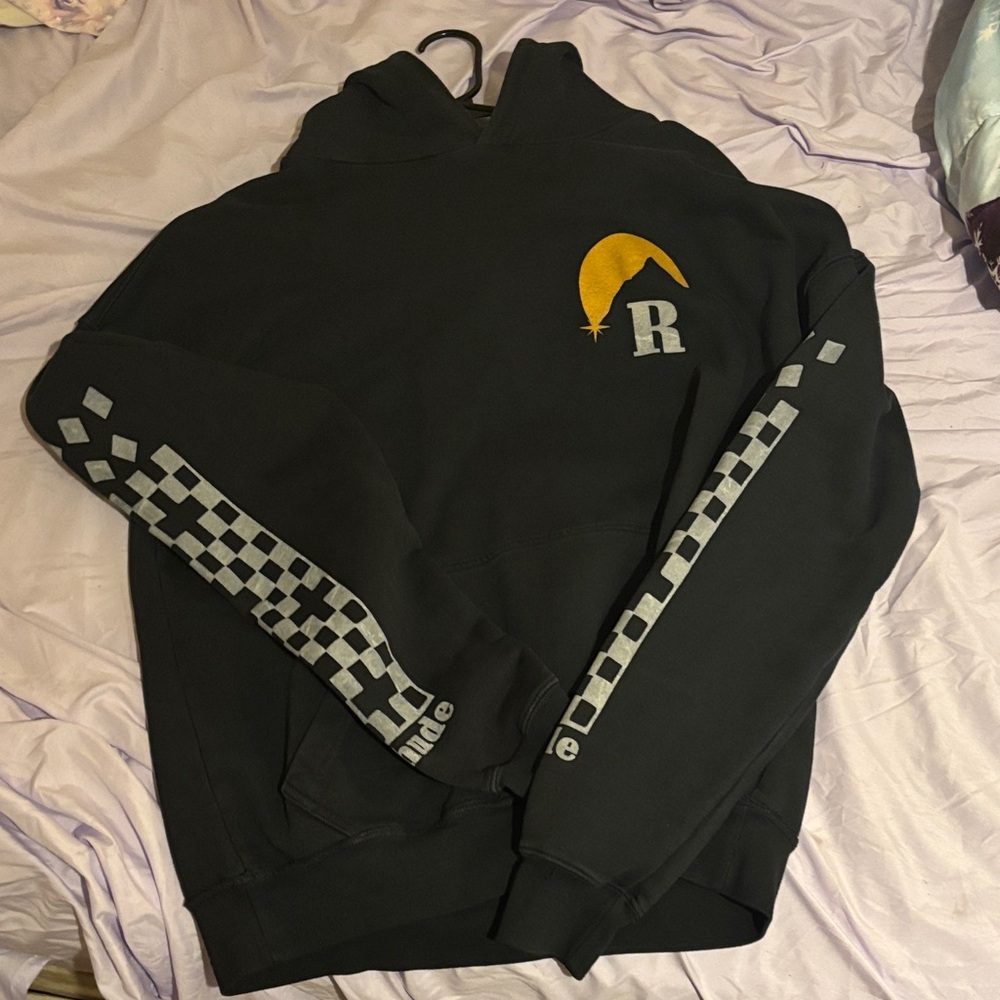 Rhude Moonlight Hoodie in Black and Yellow